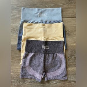 PINK Seamless biker shorts set of 3